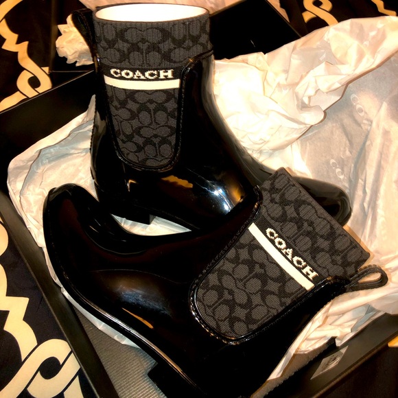 COACH Rivington Rubber Boots - Picture 1 of 5